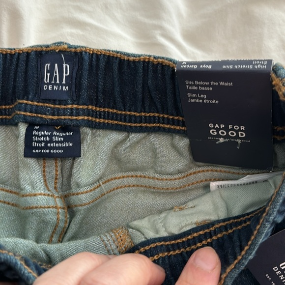 NWT gap stretch jeans boys M - Picture 3 of 6